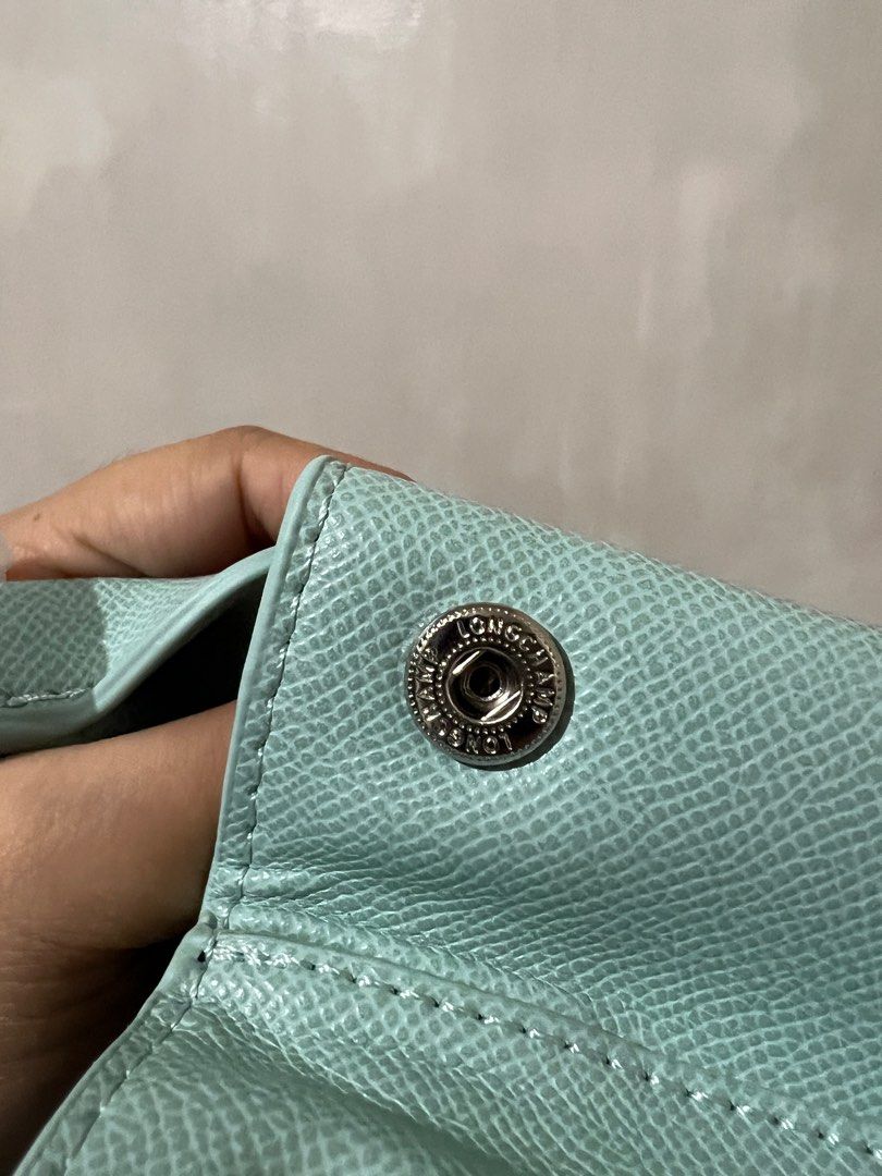 Longchamp Le Roseau S Tiffany (Category: Luxury Bags & Wallets) located in Quezon City. Submitted by hollyyybac25473 (Listing ID 1376507010, Image 3). Description: Longchamp Le Roseau Size: S Color: Tiffany w/ sling & dustbag Rfs: will keep black ver. Actual photos posted. Can still nego for sure buyer. 📍East ave, QC.