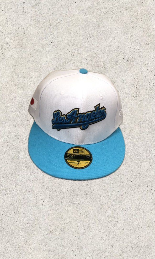 LOS ANGELES white cyan fitted cap (Category: Caps & Hats) located in San Antonio. Submitted by lostnfoundph (Listing ID 1376479689, Image 1). Description: .