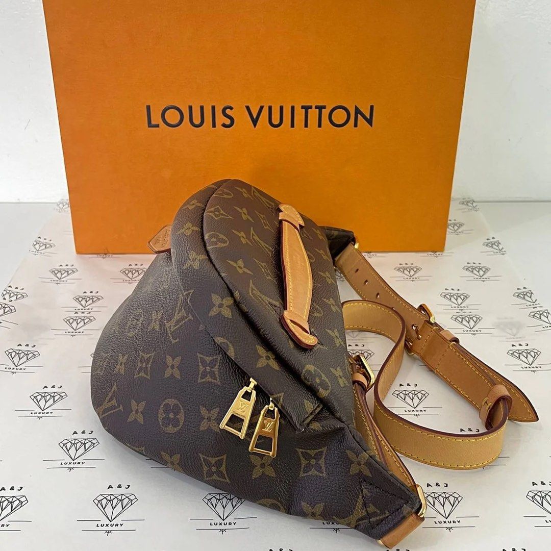 Louis Vuitton Bumbag in Monogram MICROCHIPPED (Category: Luxury Bags & Wallets) located in Imus. Submitted by thefluffymomma (Listing ID 1329247641, Image 3). Description: ON SALE‼️ - Las Price posted 💯 Authentic Bought in April 19, 2022 in LV Singapore Condition: 8.9/10 Discontinued and hard to find Inclusions: • original dust bag • original box • original limited edition Yayoi Kusama green polka dot paper bag • original tape receipt • free bla