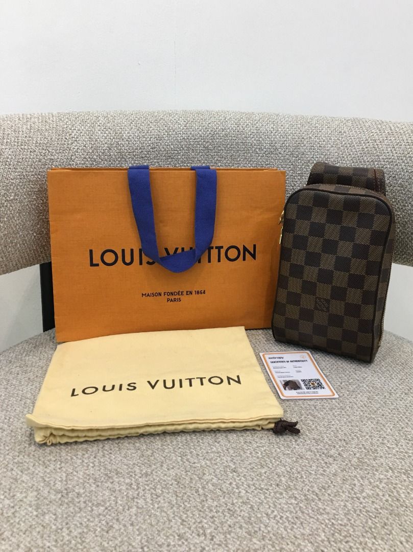 LOUIS VUITTON Geronimos Chest Bag (Pre-owned Authentic) (Category: Luxury Bags & Wallets) located in Santa Rosa. Submitted by brandieshoppe (Listing ID 1376495718, Image 2). Description: ✅ Authentic/Original Preloved ✅ From Japan Auction ✅ Money-Back Guarantee If Proven Fake ✅ Message Us For More Details *Open Also for Layaway Terms #00113.