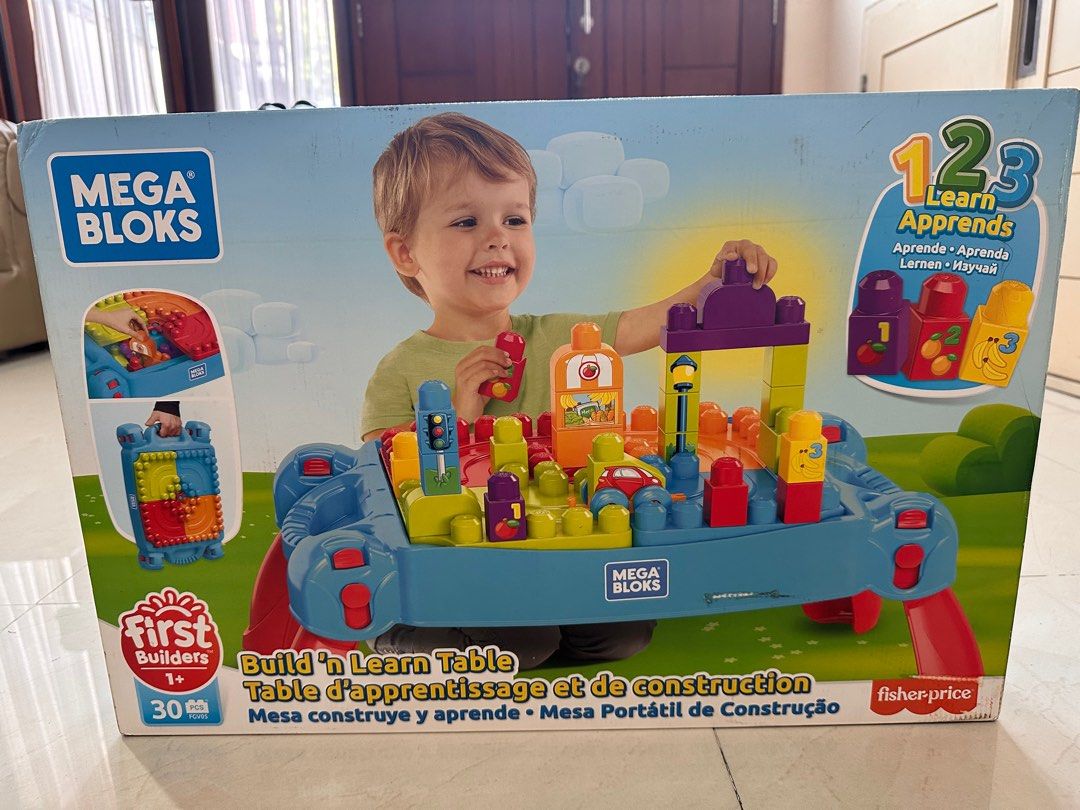 Fisher Price Lego Table Fisher Price, Mega Bloks Build Learn Table