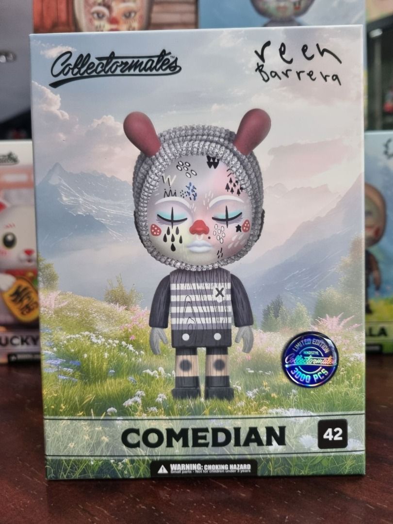 Mindstyle Collectormates Reen Barrera Comedian LE3000 (Category: Designer & Blind Box Toys) located in Quezon City. Submitted by vinylplus_3 (Listing ID 1376451194, Image 1). Description: MNDSTYL Collectormates Reen Barrera Comedian Limited Edition 3000 pcs. Condition is New. New: A brand-new, unused, unopened, undamaged item in its original packaging (where packaging is applicable). Packaging should be the same as what is found in a retail store