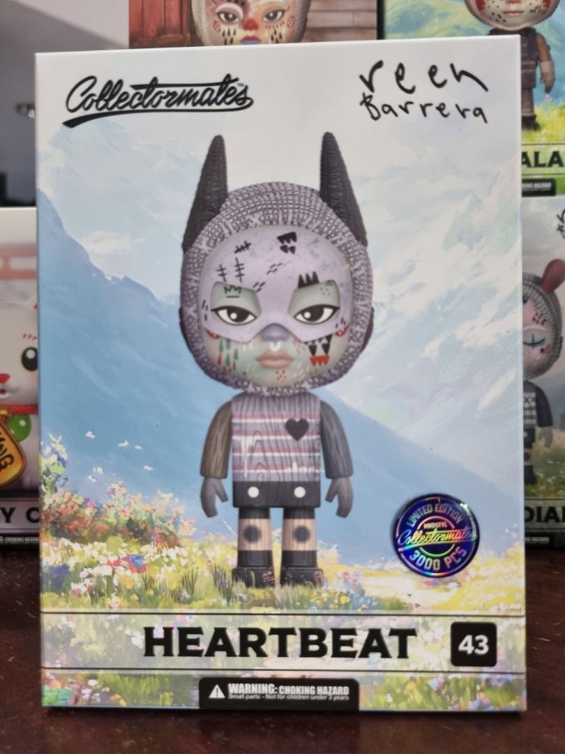 Mindstyle Collectormates Reen Barrera Heartbeat LE3000 (Category: Designer & Blind Box Toys) located in Quezon City. Submitted by vinylplus_3 (Listing ID 1376452761, Image 1). Description: MINDstyle Collectormates Reen Barrera Heartbeat Limited Edition 3000 pcs. Condition is New. New: A brand-new, unused, unopened, undamaged item in its original packaging (where packaging is applicable). Packaging should be the same as what is found in a retail s