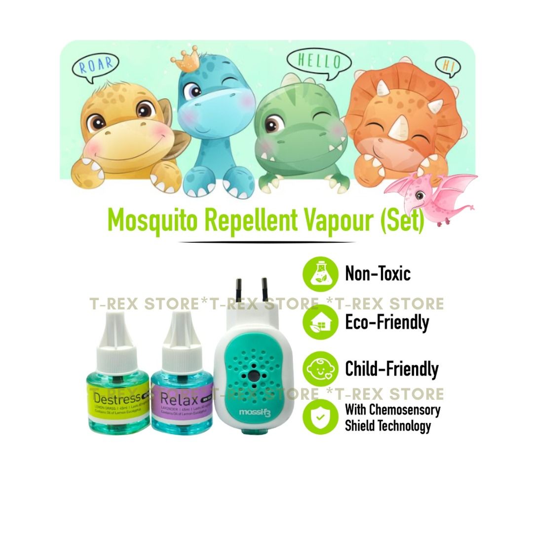 Mossif3 Naturiquid Liquid Set and/or Refill (Non-Toxic) Anti Mosquito Repellent Vapour 防蚊子 (Category: Insect Repellent) located in Singapore. Submitted by ohanamart (Listing ID 1376459895, Image 1). Description: 𝐌𝐨𝐬𝐬𝐢𝐟𝟑 𝐍𝐚𝐭𝐮𝐫𝐢𝐪𝐮𝐢𝐝 ✔️𝐀𝐫𝐨𝐦𝐚 𝐕𝐚𝐩𝐨𝐮𝐫 ✔️𝐇𝐞𝐫𝐛𝐚𝐥 𝐅𝐨𝐫𝐦𝐮𝐥𝐚 📌𝐂𝐨𝐯𝐞𝐫𝐚𝐠𝐞: 100sq/ft. 𝐁𝐞𝐧𝐞𝐟𝐢𝐭𝐬: ✅ Prevents Dengue: Repels Aedes Mosquito ✅ Air disinfectant: eliminating air borne germs, leaving 