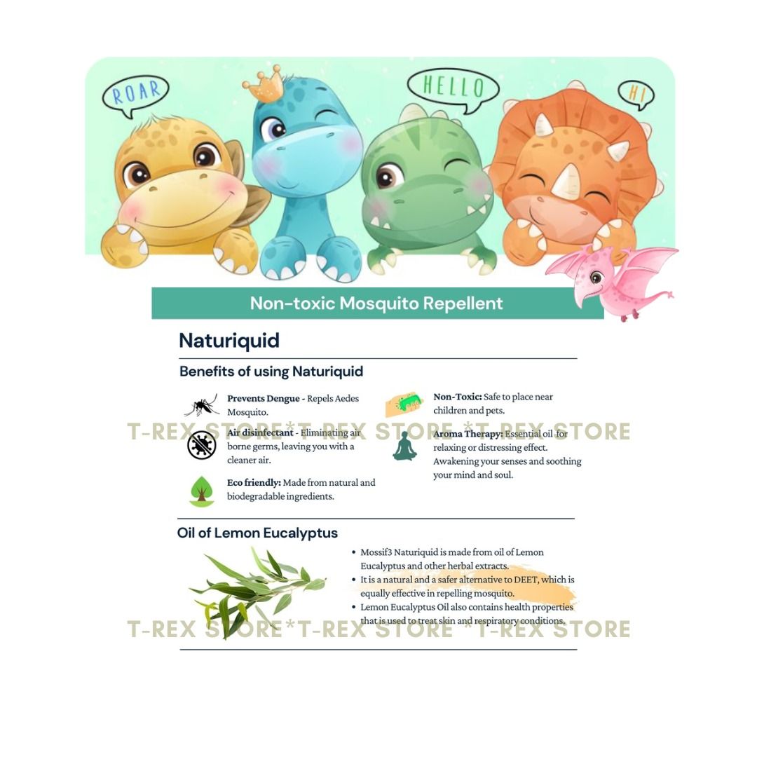Mossif3 Naturiquid Liquid Set and/or Refill (Non-Toxic) Anti Mosquito Repellent Vapour 防蚊子 (Category: Insect Repellent) located in Singapore. Submitted by ohanamart (Listing ID 1376459895, Image 2). Description: 𝐌𝐨𝐬𝐬𝐢𝐟𝟑 𝐍𝐚𝐭𝐮𝐫𝐢𝐪𝐮𝐢𝐝 ✔️𝐀𝐫𝐨𝐦𝐚 𝐕𝐚𝐩𝐨𝐮𝐫 ✔️𝐇𝐞𝐫𝐛𝐚𝐥 𝐅𝐨𝐫𝐦𝐮𝐥𝐚 📌𝐂𝐨𝐯𝐞𝐫𝐚𝐠𝐞: 100sq/ft. 𝐁𝐞𝐧𝐞𝐟𝐢𝐭𝐬: ✅ Prevents Dengue: Repels Aedes Mosquito ✅ Air disinfectant: eliminating air borne germs, leaving 
