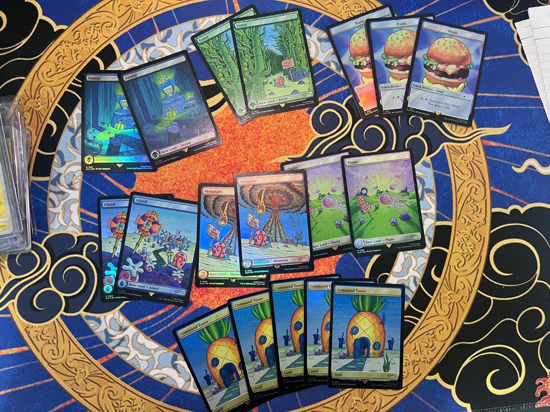 MTG Rainbow Foil Secret Lair Spongebob meme cards SLD Gary Squidward  Patrick Mr Krabs TCG Magic the gathering counterspell, Hobbies & Toys, Toys  & Games on Carousell