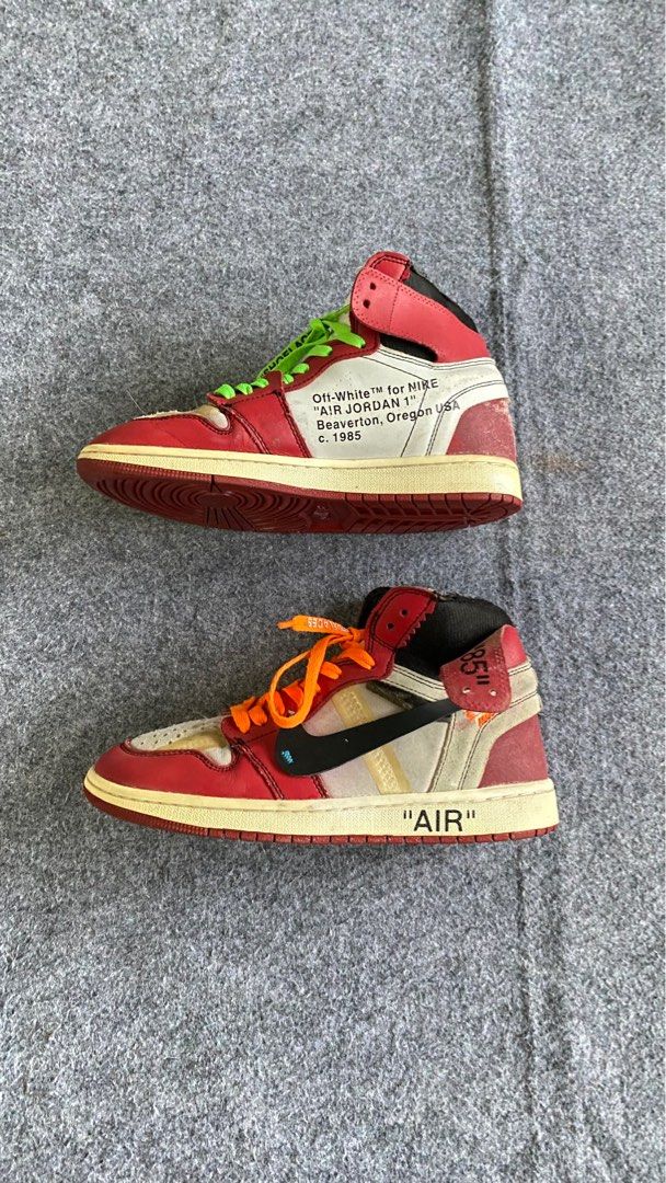 Sneakers Off White X Aj Sepatu Retro Off White Chicago Nike Aj