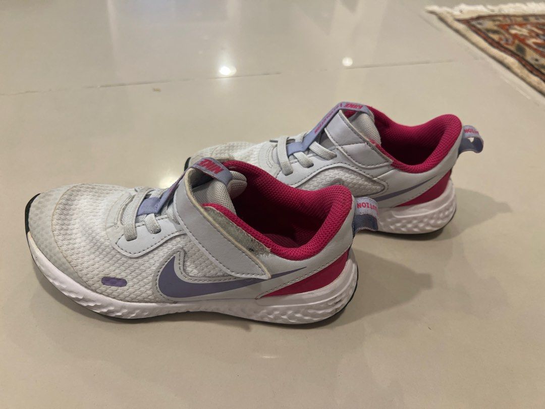 Nike Footwear Nike Revolution Infant Grey Pink Nike Revolution