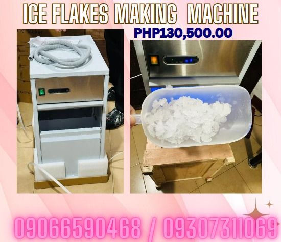 Onhand Ice Flakes Making Machine For Sale (Category: Ice-cream Makers) located in Aroroy. Submitted by 09307311069 (Listing ID 1376446680, Image 1). Description: IMS-20 Ice production (20°C ambient temperature, 10°C water temperature) : 20kg Ice storage : 5kg Ice Form : Snowflake Voltage frequency : AC220V/50Hz input power : 265W Refrigerant/quantity : R134a/95g Product dimensions mm : 330*503*607 Package dimensions mm : 390*560*640 net weight : 
