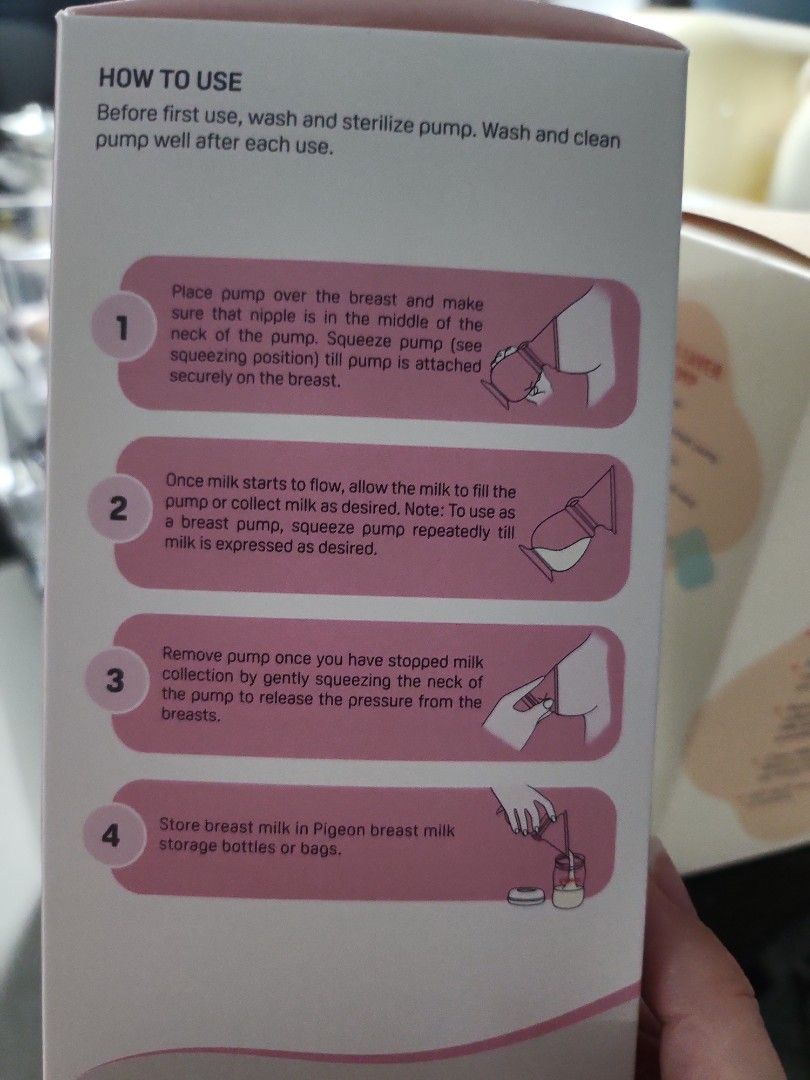 Pigeon Milk Saver Pump (Category: Maternity Care) located in Singapore. Submitted by polakola1031718 (Listing ID 1376604043, Image 2). Description: Brand New collect at woodlands/Cck/Bedok.