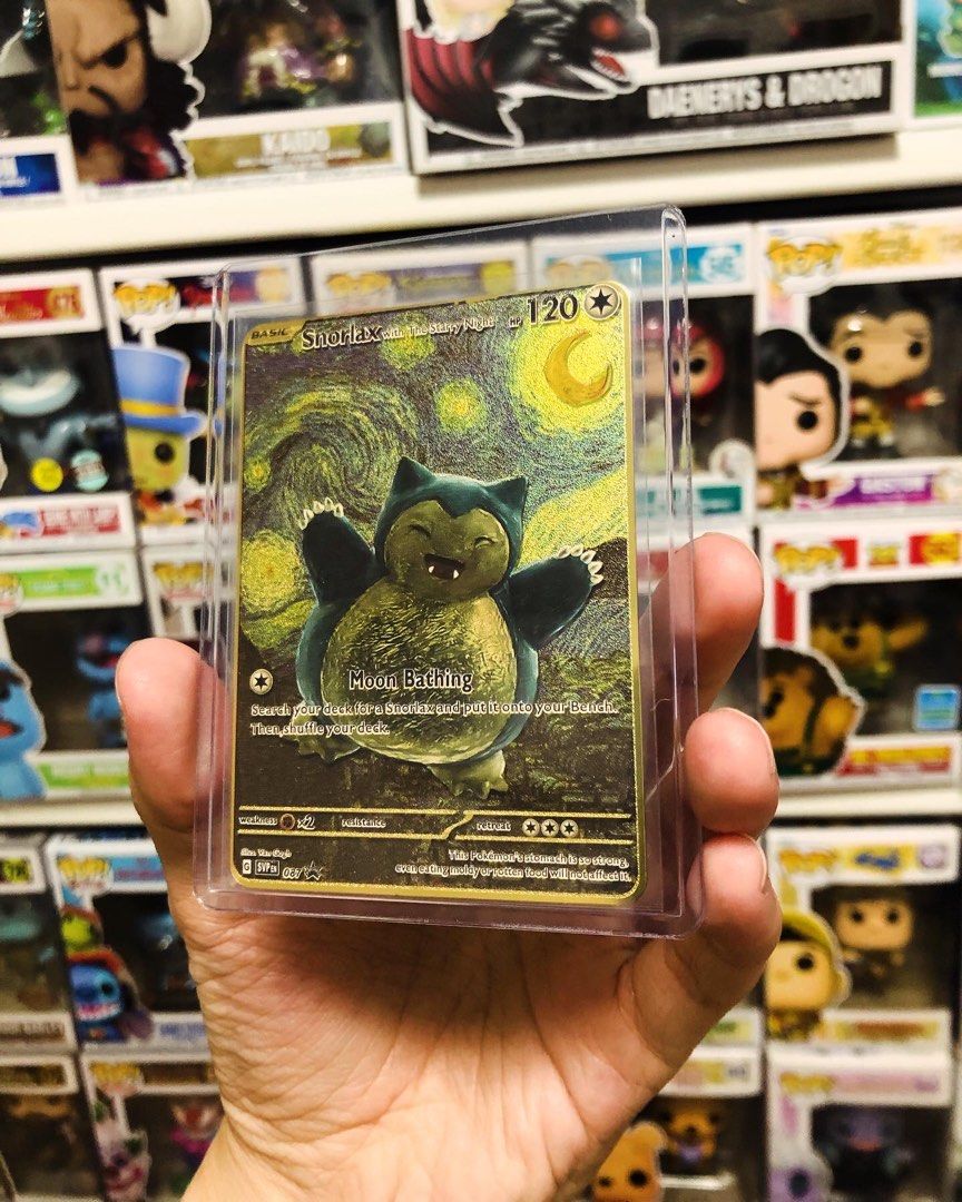 Pokemon TCG Snorlax With The Starry Night By Van Gogh Full Art SVP