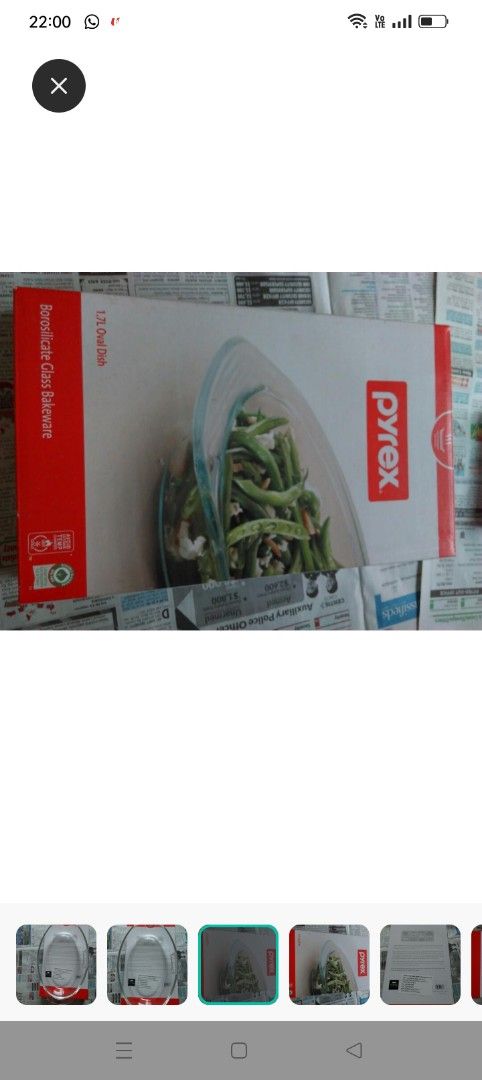 Pyrex Oval Glass Baking Dish65074075966338112