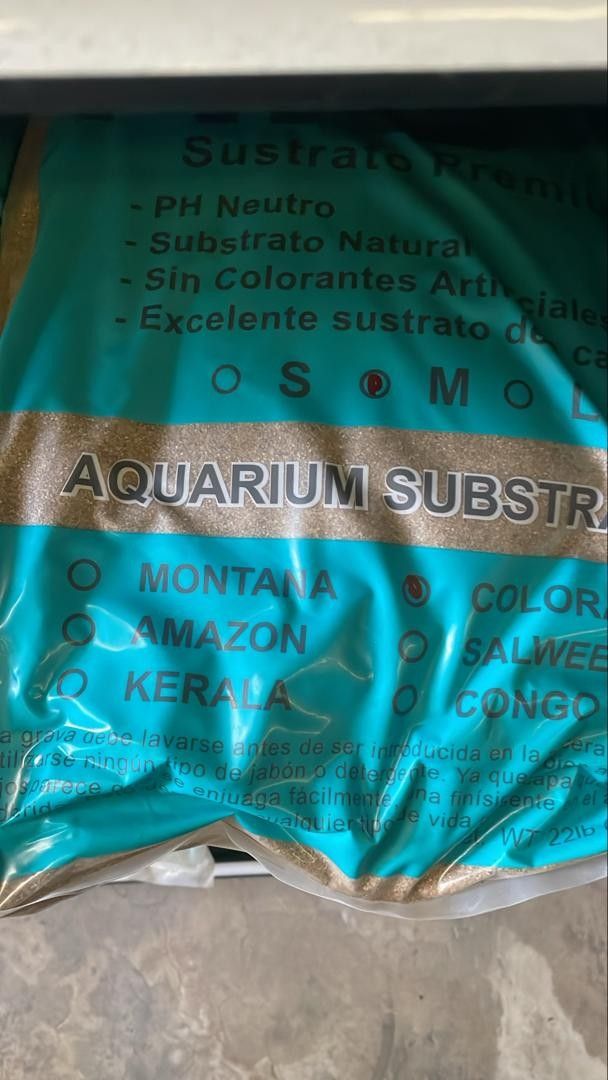 RIO COLORADO Aquarium Substrate (Category: Homes & Other Pet Accessories) located in Singapore. Submitted by jameswongs (Listing ID 1376461917, Image 1). Description: Rio Colorado comes in a rich warm golden desert tint. Perfect for fish that needs a warm colour to bring out their contrast. Selling the sand as I no longer keeping fish. Aquarium Substrate - Natural, pH neutral. Won't affect water PH for aquariums. size : small 0.2mm-0.6mm 20kg $50