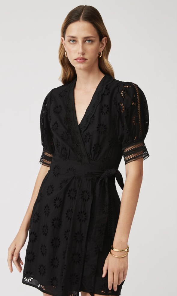 Suncoo Ladies Celest Dress - Beige & Black