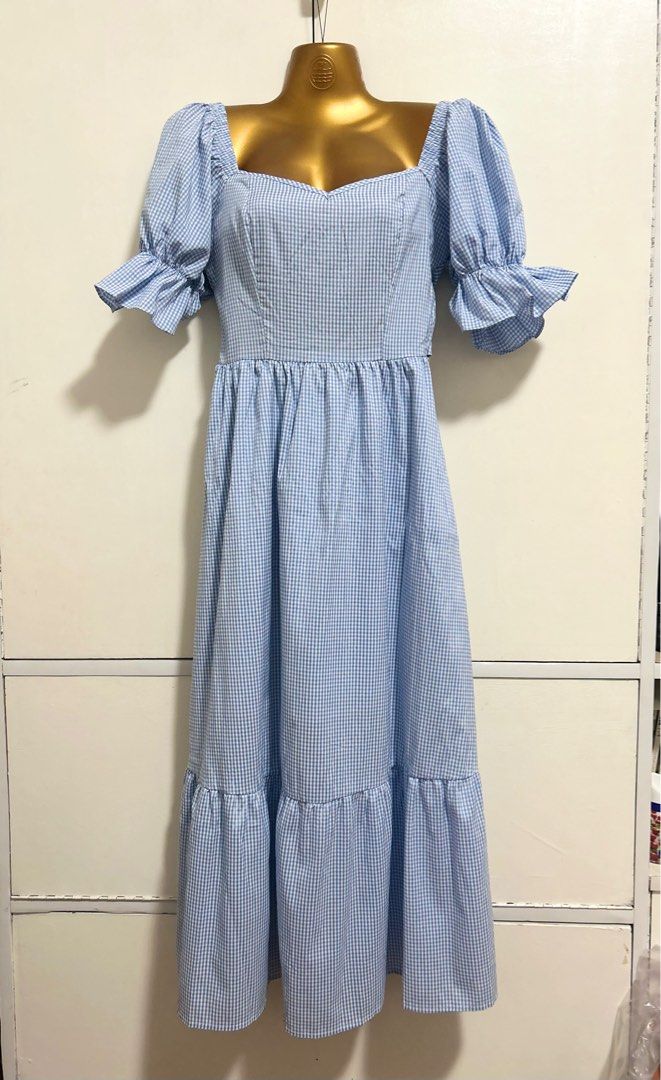 shein puff sleeve maxi dress (Category: Dresses) located in Marikina City. Submitted by solarkae (Listing ID 1376528396, Image 1). Description: used once best fits xs-s.