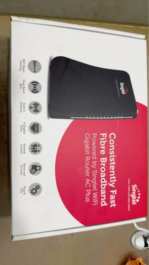 Singtel WiFi Gigabit Router AC Plus63149553062786110