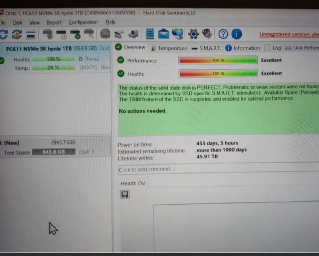 SK Hynix 1TB NVME SSD (Category: Hard Disks & Thumbdrives) located in Singapore. Submitted by mightybin16 (Listing ID 1376534546, Image 2). Description: .