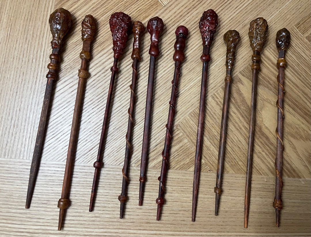 Toy wands Harry Potter-inspired handmade (Category: Western Merchandise) located in Las Pinas. Submitted by kayebee17 (Listing ID 1148787236, Image 1). Description: Handmade from light materials, length ranges from 8 inches to 11 inches. Stocks available. Can accept request for more. .