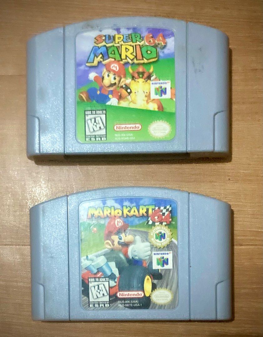 Vintage Nintendo 64 Games (Retro) (Category: Nintendo) located in Las Pinas. Submitted by theblackmamba_24 (Listing ID 1376605020, Image 2). Description: 📦 For Sale Retro Games 🎮 Nintendo 64 ▪️Mario Kart 64 - Php 1,499.00 ▪️Mario Party - Php 1,499.00 ▪️Quest 64 - Php 499.00 ▪️Chopper Attack - Php 499.00 ⛔️ SOLD ⛔️ ▪️Zelda Ocarina of Time - Php 1,499.00 ❌ ▪️007 Golden Eye - Php 999.00 ❌ ▪️Super Mario 64 - Php 1,499.00 ❌ ▪️Starfox 64 - Php 499.00