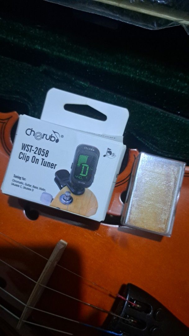 Violin Complete w/ Freebie Clip Tuner (Category: Musical Instruments) located in Manila. Submitted by cyj08 (Listing ID 1376510803, Image 2). Description: Good as new. Used only 2 - 3 times Price Negotiable Delivery by buyer.
