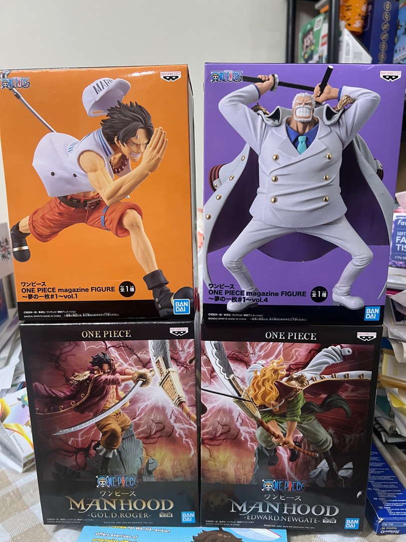 Figurine One Piece Gold D Roger & Edward Newgate – Édition Spéciale MANHOOD Banpresto, Japon