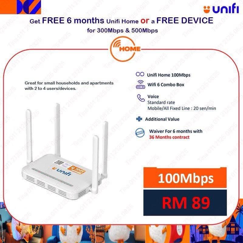 2025 Promotion Unifi Package free Tv or IPad, Announcements on