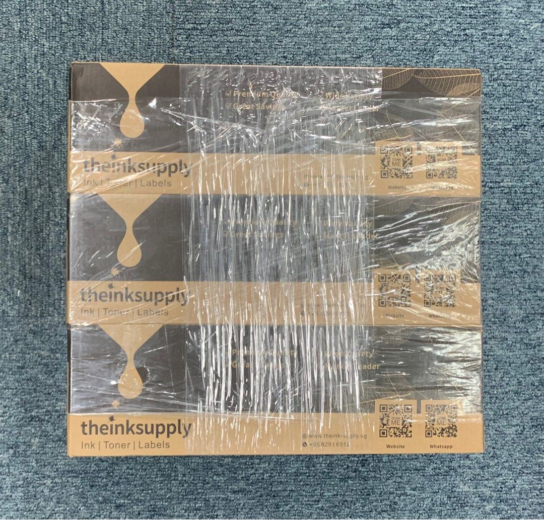 3 x HP CF502X/CRG054H Toner Cartridges (Category: Printers, Scanners & Copiers) located in Singapore. Submitted by enquiry74266 (Listing ID 1376718248, Image 2). Description: Six brand new, unopened HP CF502X/CRG054H toner cartridges. Includes yellow, magenta, and cyan. Eco-friendly and suitable for various HP LaserJet Pro MFP models (see image for specific model numbers). The inksupply brand packaging is shrink-wrapped..