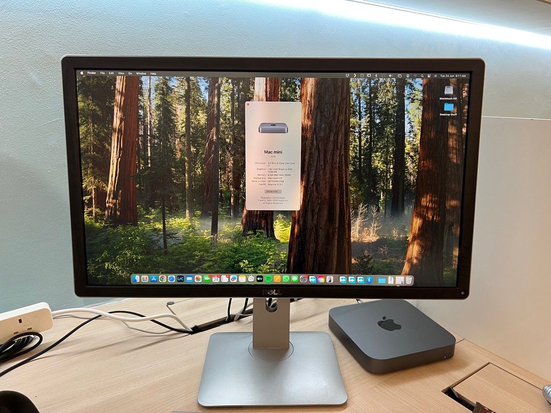 Apple Mac mini 2018, 8GB RAM, 3.2 GHz, 500GB (Category: Desktops) located in Singapore. Submitted by beez (Listing ID 1376667118, Image 3). Description: - 2018 Apple Mac mini - 3.2 GHz 6-Core Intel Core i7 processor - 8 GB 2667 MHz DDR4 memory - Intel UHD Graphics 630 - macOS Sequoia Version 15.3.2 Will reformat before handing over. I’m moving to Europe and need to lighten my load. Computer only. Display listed separately. Can bundle display for 