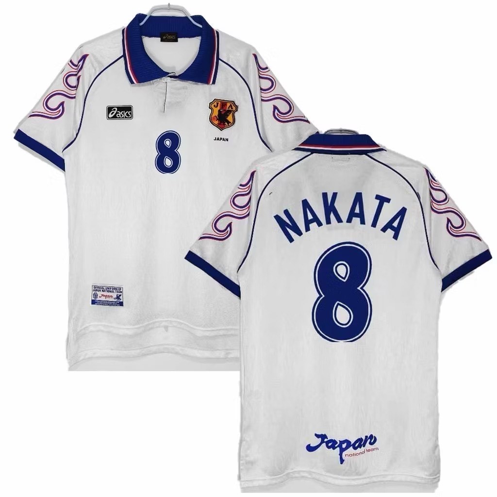 ウェア 98s #8 NAKATA japan soccer uniform shirt Amazon.com: Japan #8 Retro 98 Soccer Jersey for Men Fan