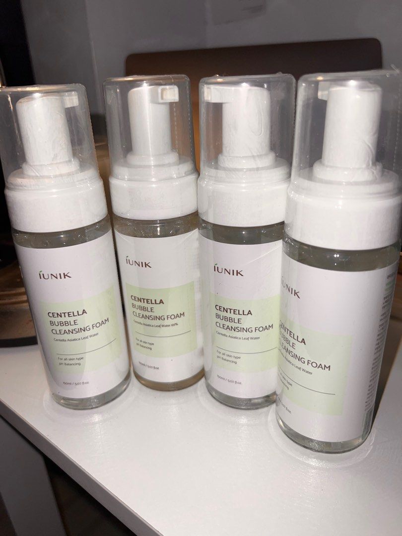Authentic IUNIK CENTELLA Bubble Cleansing Foam (Category: Face Care) located in Sorsogon. Submitted by leavingsoonsale (Listing ID 1376730857, Image 3). Description: Brand New Sealed iUNIK Centella Bubble Cleansing Foam – 150ml (5.07 fl. oz.) ✨ • 100% Authentic and Sealed • With Centella Asiatica Leaf Water – soothing and hydrating • pH Balancing Formula • Suitable for all skin types (even sensitive!) • Mild, gentle foam texture 📦 Packaging: Sea
