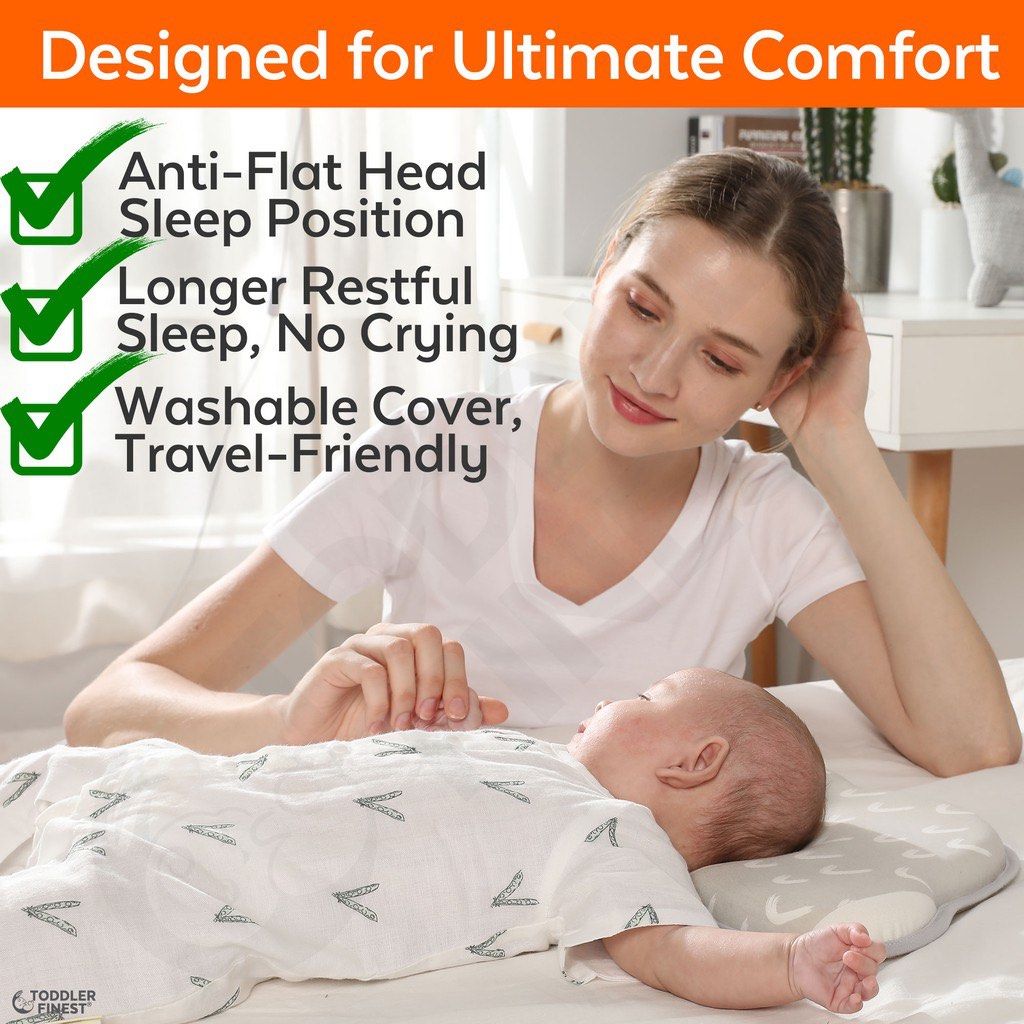 baby head shaping pillow (Category: Childrens' Beds) located in Singapore. Submitted by lazieduckie (Listing ID 1376761057, Image 3). Description: rainbow design only used for less than 20mins.. baby doesn’t like pillows 😮‍💨 - comes with case.