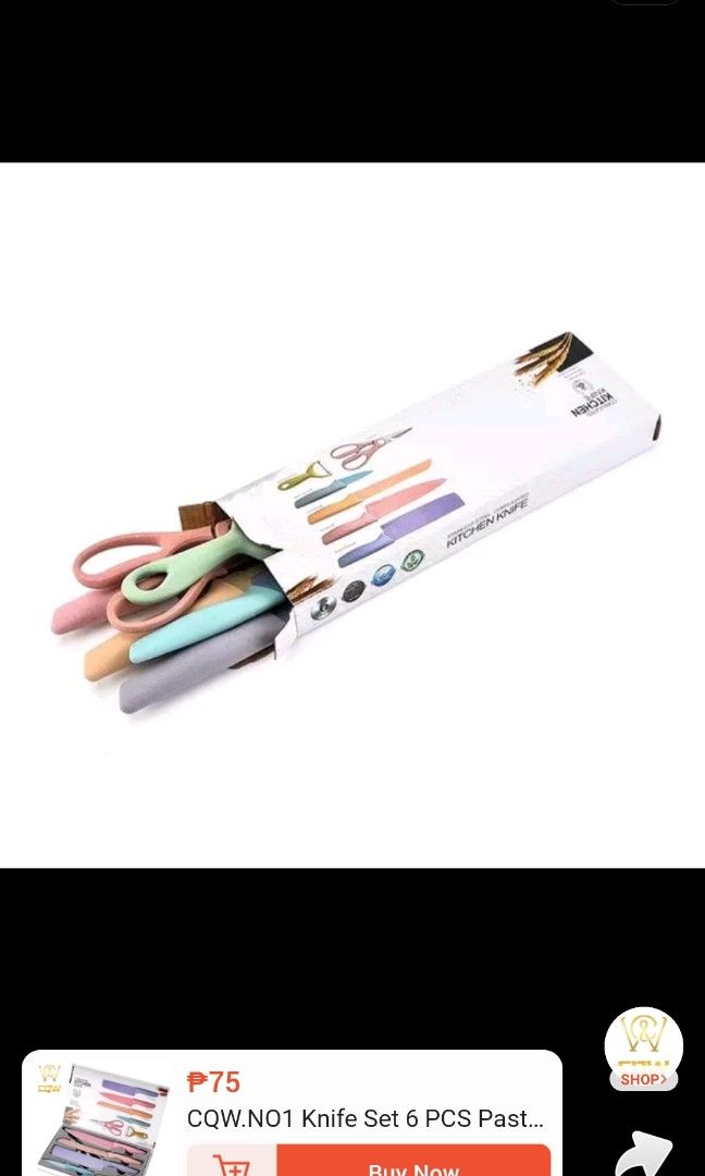 Bali knife set pastel (Category: Knives & Chopping Boards) located in Baguio. Submitted by mycoboutique (Listing ID 1376685976, Image 2). Description: set of pastel colored cutlery set. brand new.
