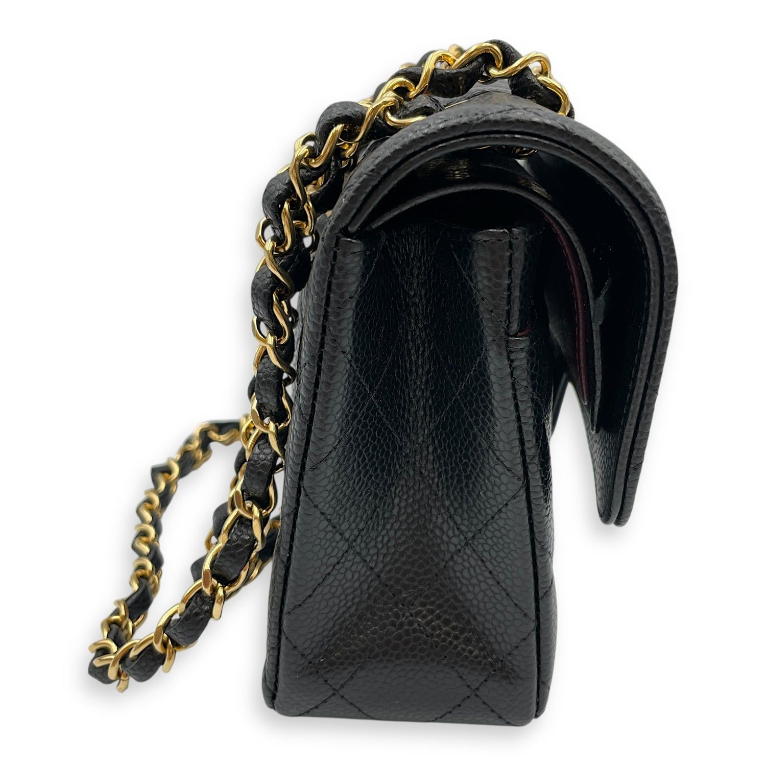 Chanel Classic double flap Black Shoulder Bag in Caviar Leather, Gold hardware (Category: Bags & Wallets) located in Singapore. Submitted by luxlexicon (Listing ID 1376702685, Image 3). Description: SKU CL2506-13593 Brand Chanel Material Caviar Leather Color Black Hardware Gold Size SMALL Accessories DUSTBAG,BOX Root Category Bags Condition Overall: in unused, brand new condition.