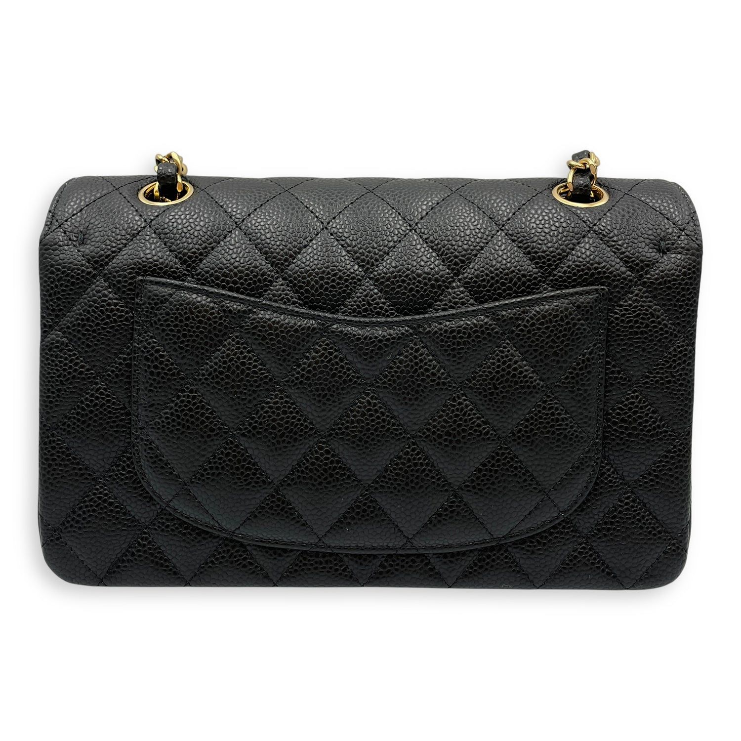 Chanel Classic double flap Black Shoulder Bag in Caviar Leather, Gold hardware (Category: Bags & Wallets) located in Singapore. Submitted by luxlexicon (Listing ID 1376702685, Image 2). Description: SKU CL2506-13593 Brand Chanel Material Caviar Leather Color Black Hardware Gold Size SMALL Accessories DUSTBAG,BOX Root Category Bags Condition Overall: in unused, brand new condition.