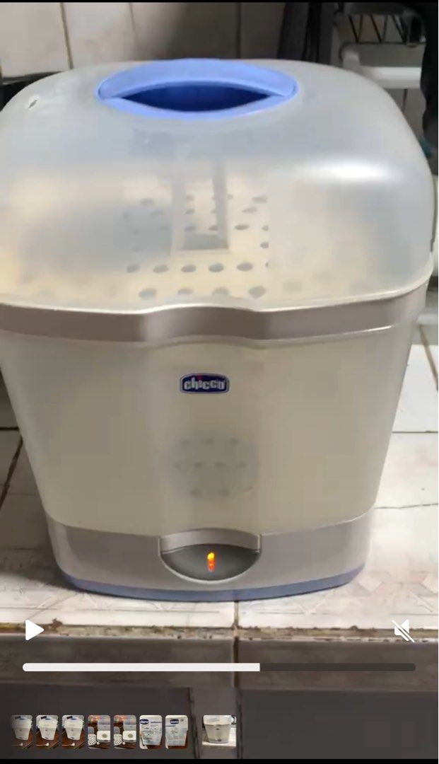 Chicco Sterilizer (Category: Breastfeeding & Bottle Feeding) located in Quezon City. Submitted by ixela (Listing ID 1373630123, Image 3). Description: Still in good condition Seldom used because lo is ebf With box RFS: decluttering LOC: Near SM Sta Mesa .