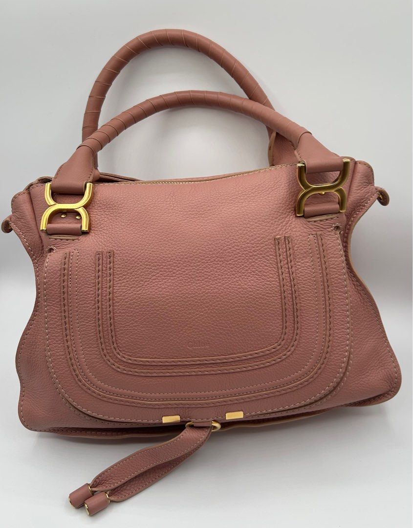 Chloe Marcie Medium Bag in Anemone Pink (Category: Luxury Bags & Wallets) located in Paranaque City. Submitted by PinkPH36395 (Listing ID 1359736114, Image 1). Description: Chloe Marcie Medium in Anemone Pink with long detachable shoulder strap Comes original dust bag, paper bag, authenticity and care cards Entrupy certified Well used - signs of wear Acceptable mode of payment - bank transfer BPI or BDO .