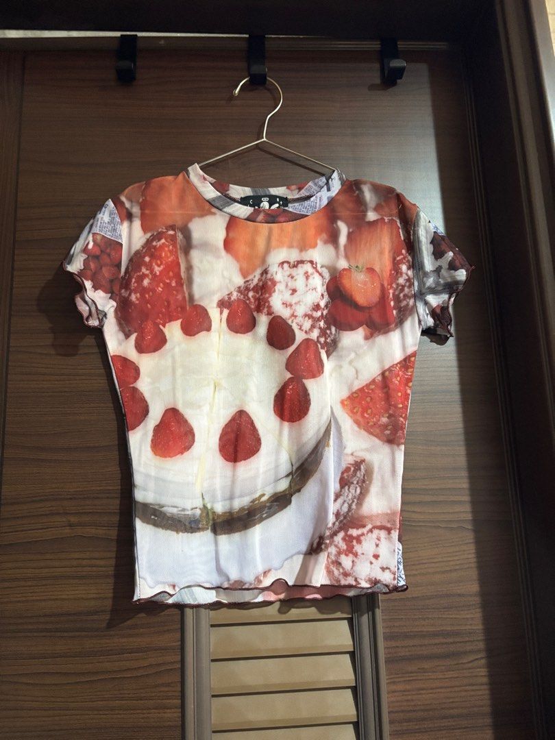 ★ SALE!! ★【CLUT STUDIO】strawberry mesh top clut studio