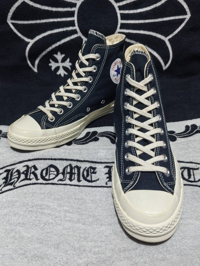 CONVERSE X CDG PLAY (Category: Sneakers) located in Baguio. Submitted by curated_luxe_brandeds (Listing ID 1376695787, Image 3). Description: CONVERSE X CDG PLAY US 7 MENS US 8-9 WOMENS EUR 40 CM 25.5 PHP 3580+SF SEE PICS FOR DETAILS EXCELLENT CONDITION COLOR MAY VARY DUE TO LIGHTING IG/FB PAGE/CAROUSELL: curated_luxe_brandeds FACEBOOK SELLING ACCOUNT: ESTEPH COLPITA SA PHYSICAL STORE: STALL 324B THIRD FLOOR SKYWORLD SESSION ROAD BAGUIO CITY.