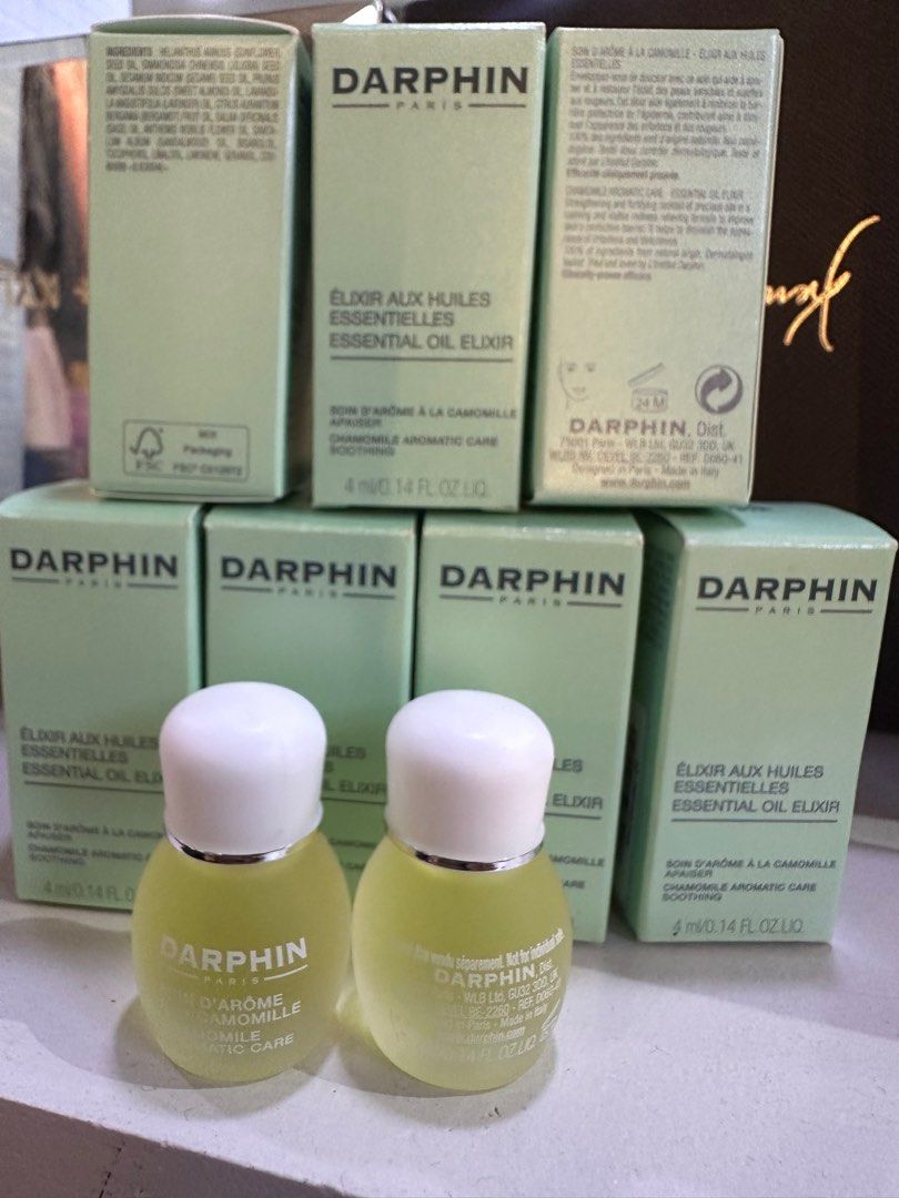 Darphin chamomile aromatic care soothing (Category: Face Care) located in Baguio. Submitted by yourlifestyle2600 (Listing ID 1376747630, Image 3). Description: 100% authentic Darphin chamomile aromatic care soothing essential oil for face Ideal to reduce irritations, redness, or other inflammations. Awakening dull skin cells. Travel size 4ml .