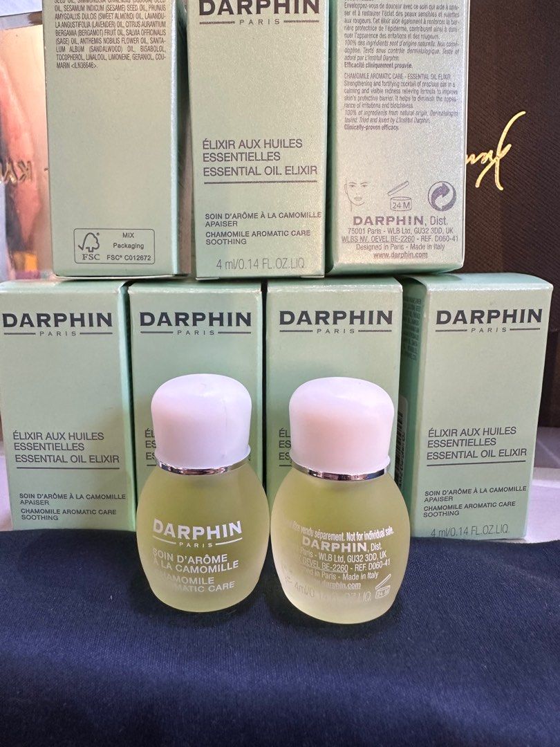 Darphin chamomile aromatic care soothing (Category: Face Care) located in Baguio. Submitted by yourlifestyle2600 (Listing ID 1376747630, Image 2). Description: 100% authentic Darphin chamomile aromatic care soothing essential oil for face Ideal to reduce irritations, redness, or other inflammations. Awakening dull skin cells. Travel size 4ml .