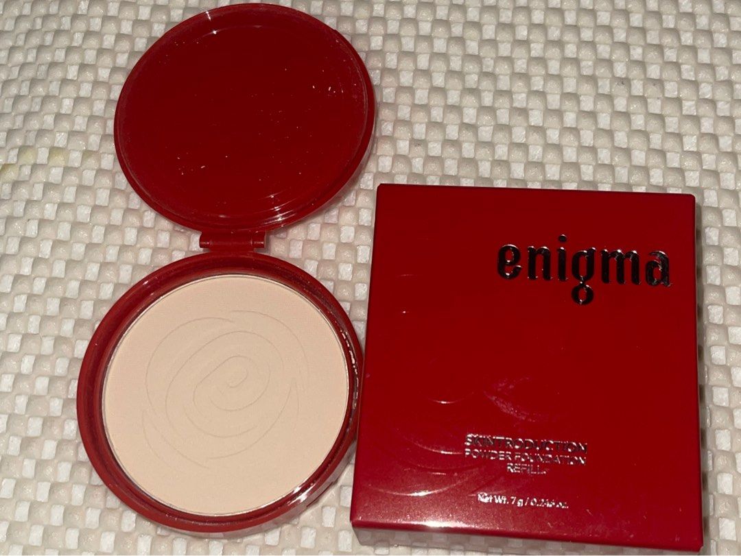 Enigma powder foundation refill ivory (Category: Makeup) located in Las Pinas. Submitted by trishdeclutters (Listing ID 1376697813, Image 1). Description: Bnew never touched the pan Shade: ivory Orig price 400 Rfs: extra .