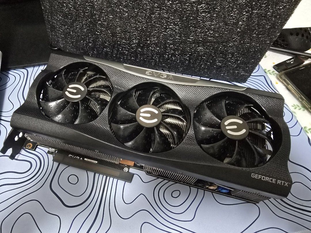EVGA RTX 3080 Ti Graphics Card (Category: Computer Parts) located in Singapore. Submitted by rifvik (Listing ID 1376776966, Image 1). Description: fixed price. dm for info or questions one of the good looking version of this card.