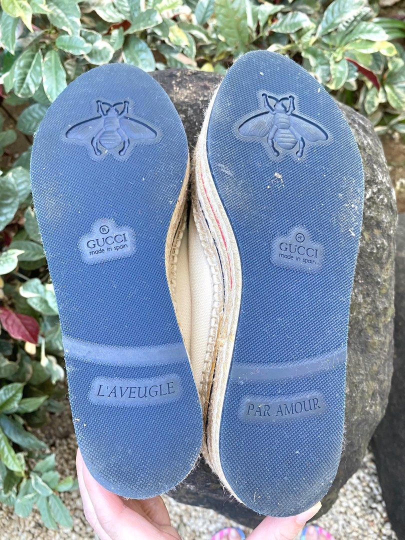 Gucci Cream Canvas Logo Platform Espadrilles Size 36 (Category: Sneakers & Footwear) located in Manila. Submitted by secondhavenph (Listing ID 1376639755, Image 2). Description: Strut the streets in style with a pair of G U C C I Cream Canvas Logo Platform Espadrilles Size 36 👟 G U C C I Cream Canvas Logo Platform Espadrilles - Sale price: P20,000 - In very good condition - Can be used for casual or travel purposes - Message us for more details 