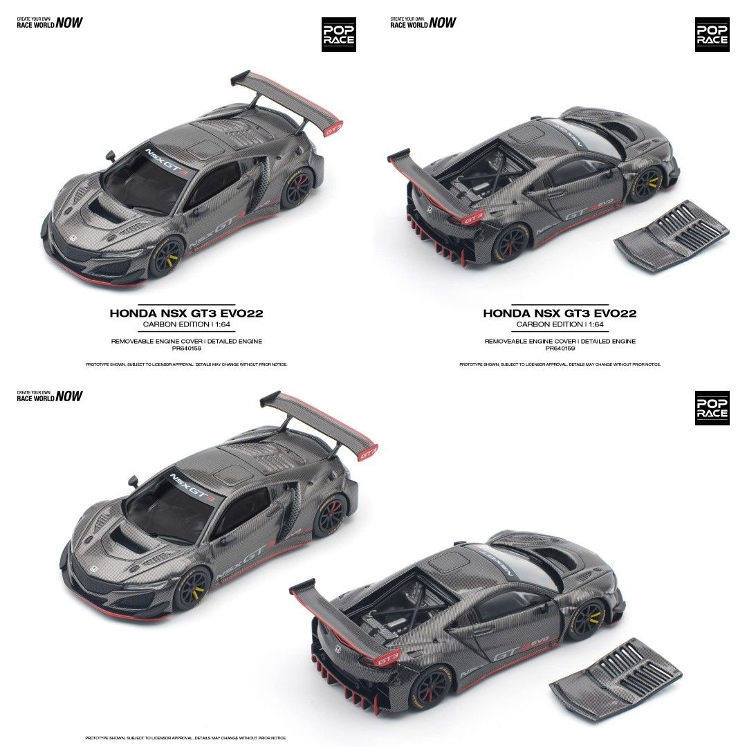POP RACE PR64-159 HONDA NSX GT3 EVO22 【公式通販】
