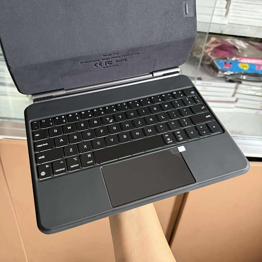 iPad Air 6 Air 11 Magnetic Magic Keyboard Case (Category: Laptops & Notebooks) located in Manila. Submitted by camilleirlzd29 (Listing ID 1376712257, Image 2). Description: iPad Air 6 Air 11 Magnetic Magic Keyboard Case - no need bluetooth connection - with smart pogo pin, no need charging and pairing - floating cantilever design: allows you to work or study at the most confortable viewing angle - support data transmission Compatibility: Air 4 Ai