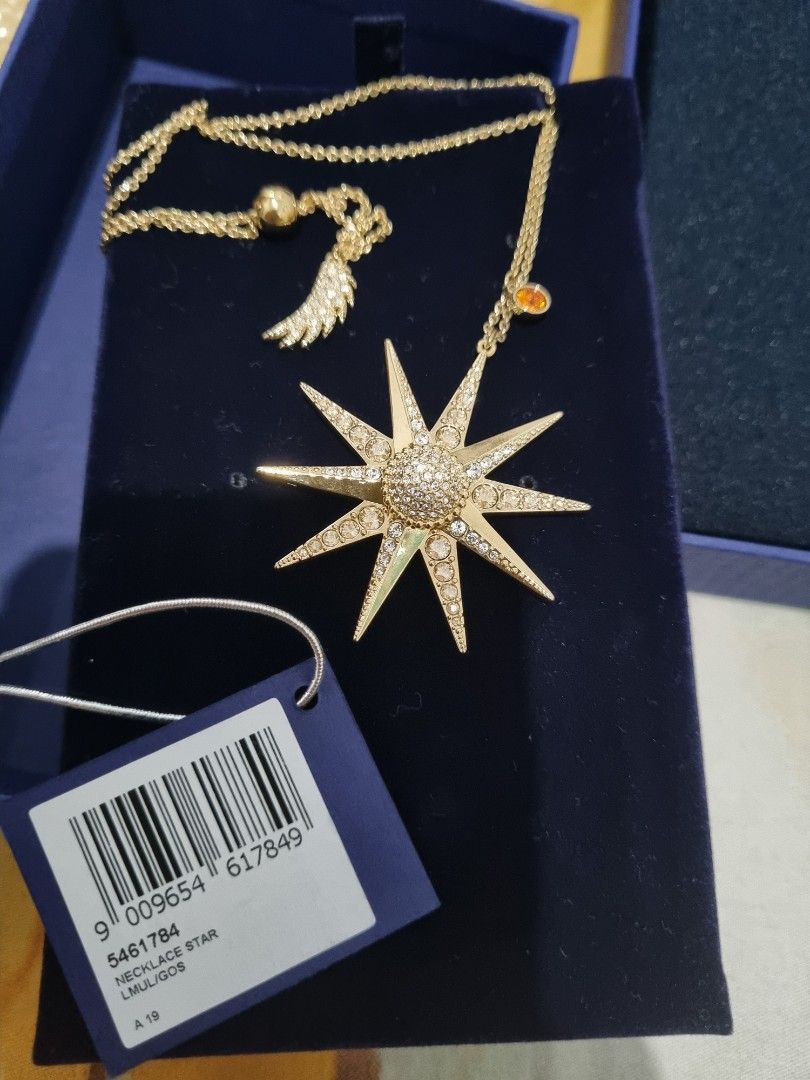 Swarovski Lucky Goddess Charms Necklace Swarovski Goddess Necklace