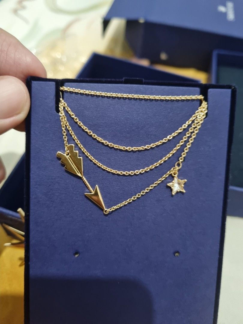 Kalung swarovski original lucky goddess star necklace, Fesyen