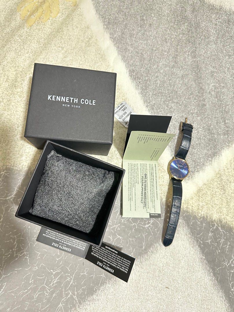 Kenneth Cole Watch (Category: Luxury Watches) located in Pasig City. Submitted by ptyfsl (Listing ID 1376784904, Image 3). Description: Kenneth Cole for Women Blue dial & dark blue leather strap Good Condition (pwede sa maselan) Purchased last June 15, 2025 with warranty card (see photos) .