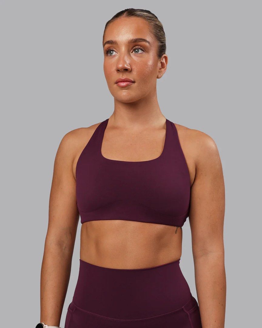 LSKD Aspire Sports Bra Cherry Lacquer Size S, Women's Fashion