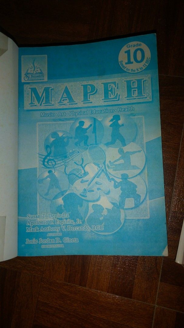 MAPEH (Grade 10) (Category: Textbooks) located in Cebu City. Submitted by aky_deee (Listing ID 1376802187, Image 2). Description: ✅My grade 10 book ✅Minimal flaws includes the ff: - highlighted text - minimal folded pages ✅Can be negotiable basta meet tayo halfway ✅Every books that I have I really handle it with care. 🌸IF YOU ARE INTERESTED BOOKS FROM GR. 7 TO 12 Please visit my PROFILE. @Kyna Diocos rfs: decluttering books stored in my cabinet 